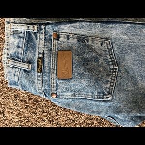 Acid wash Wrangler jeans